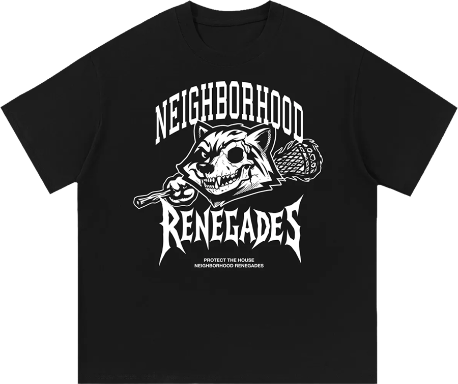 NEIGHBORHOOD RENEGADES TEE - BLACK